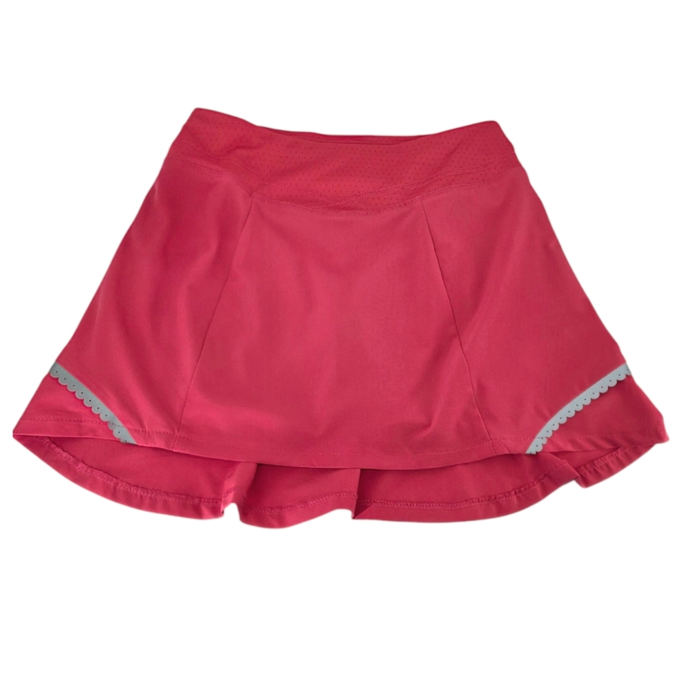 Title Nine Niblene Flounce Back Tennis Golf Skirt Skort Coral Pink Sz S NWT